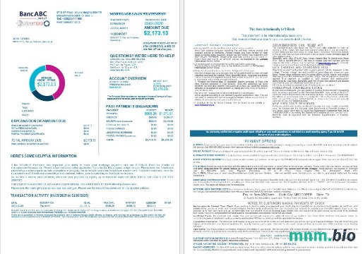 Tanzania BancABC wyciąg z kredytu hipotecznego w formatach Word i PDF, 4 strony 1-2